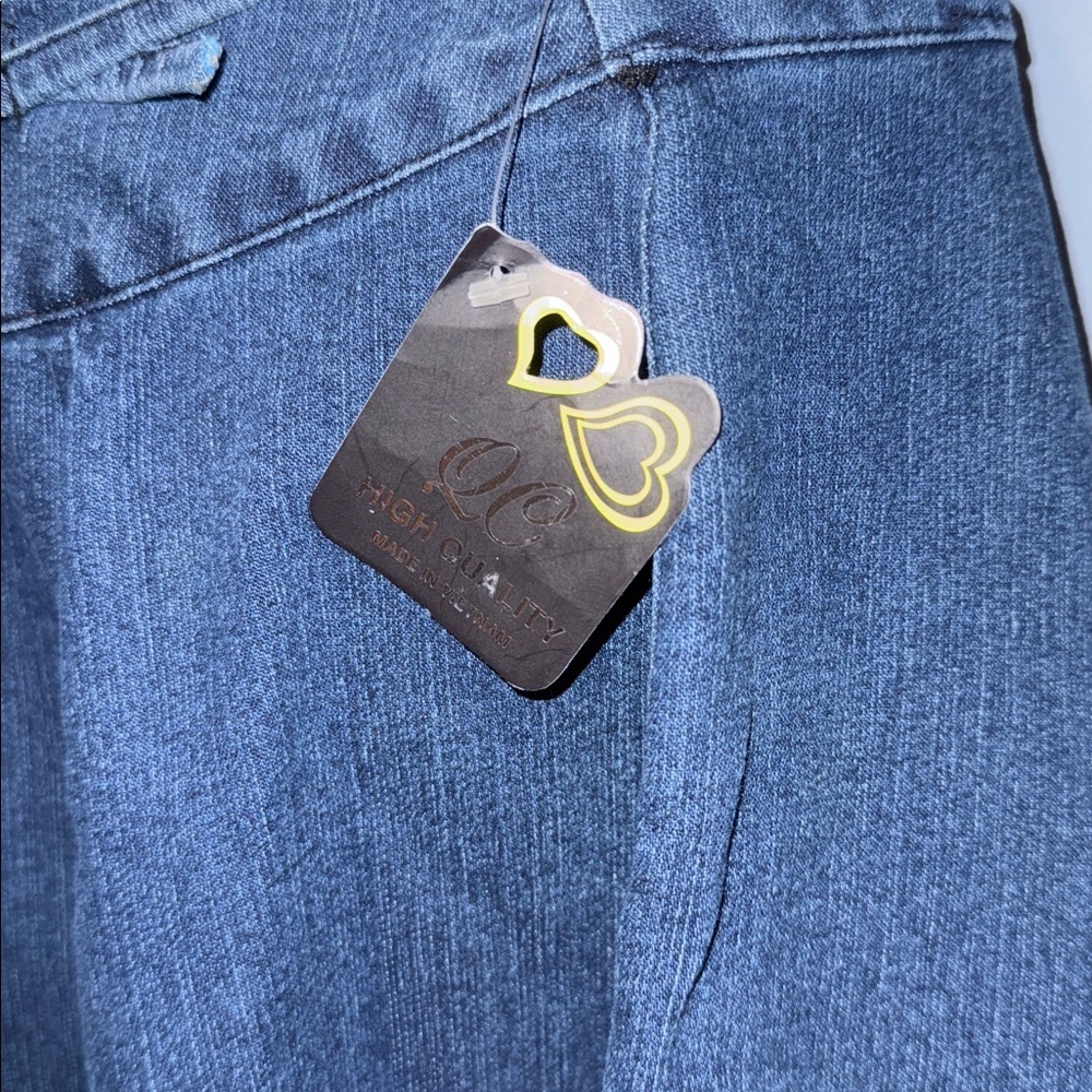 Denim Skort with Flared Hem - Size Unknown - Picture 6 of 7